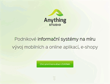 Tablet Screenshot of anything.cz